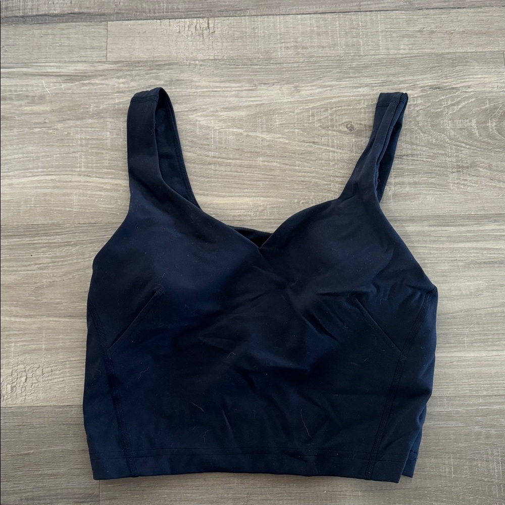 Lululemon wundertrain tank top with bra size 6